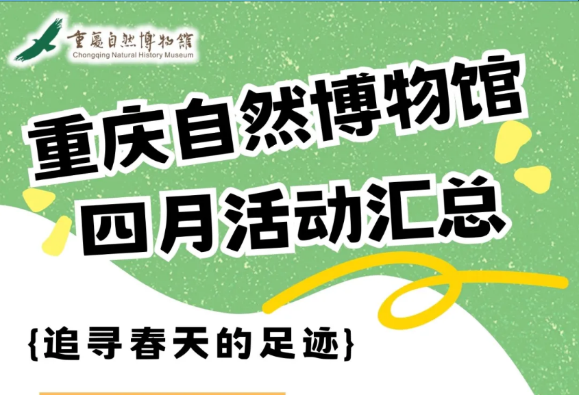 重庆自然博物馆四月&amp;清明活动来啦~点击进入，了解活动详情！